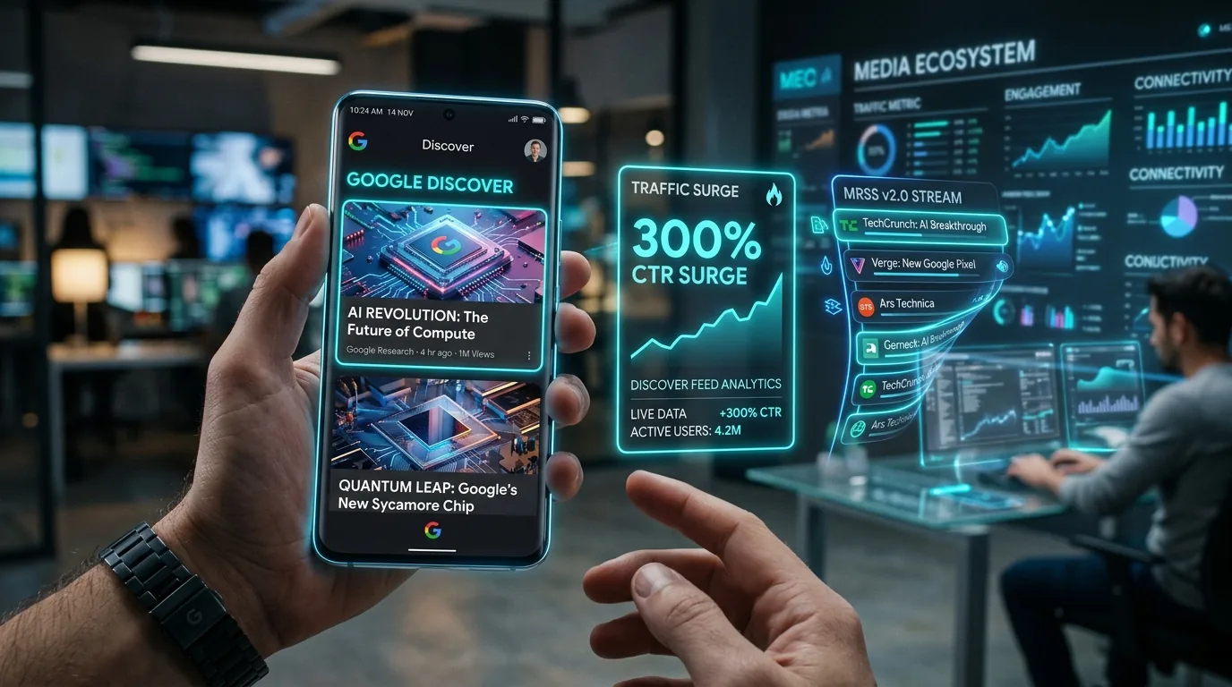 Google Discover & Media RSS 2.0: High-Traffic Syndication & AI Disclosure Protocol - Technical Architecture and Empirical Benchmark
