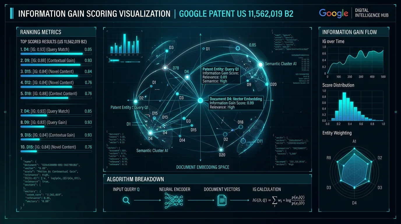 Google Information Gain Calculator (Patent US 11,562,019 B2) Empirical Scorer