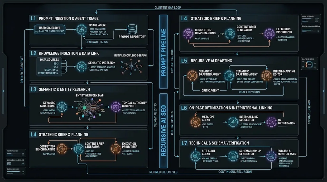 Executing Multi-Agent SEO Prompt & Execution Flow in Nous Hermes Agent - Architecture and Workflow