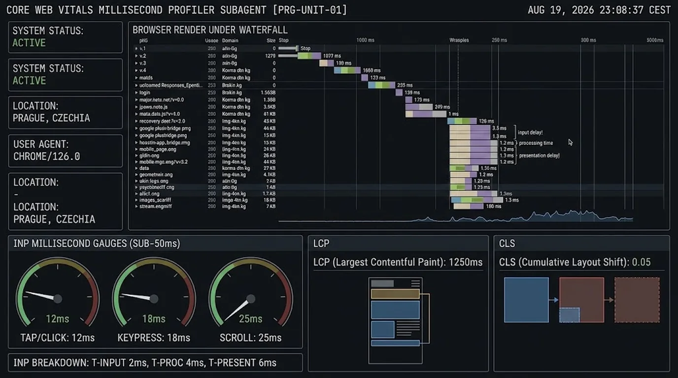 Specialist Subagent: Core Web Vitals & Performance Autonomous Subagent Architecture & Mission Vector